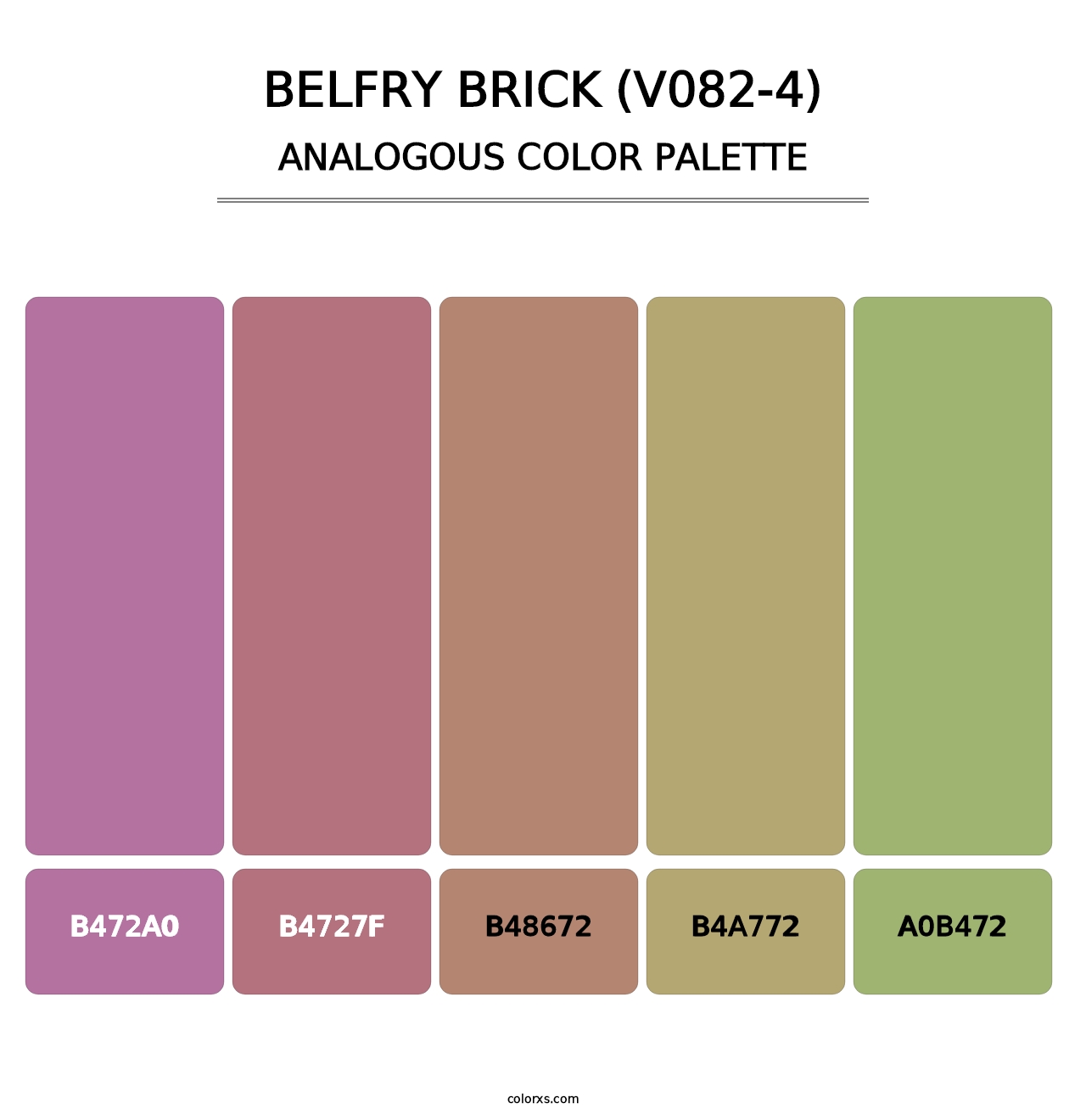 Belfry Brick (V082-4) - Analogous Color Palette