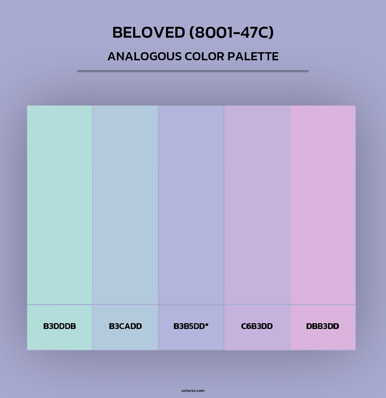 Beloved (8001-47C) - Analogous Color Palette