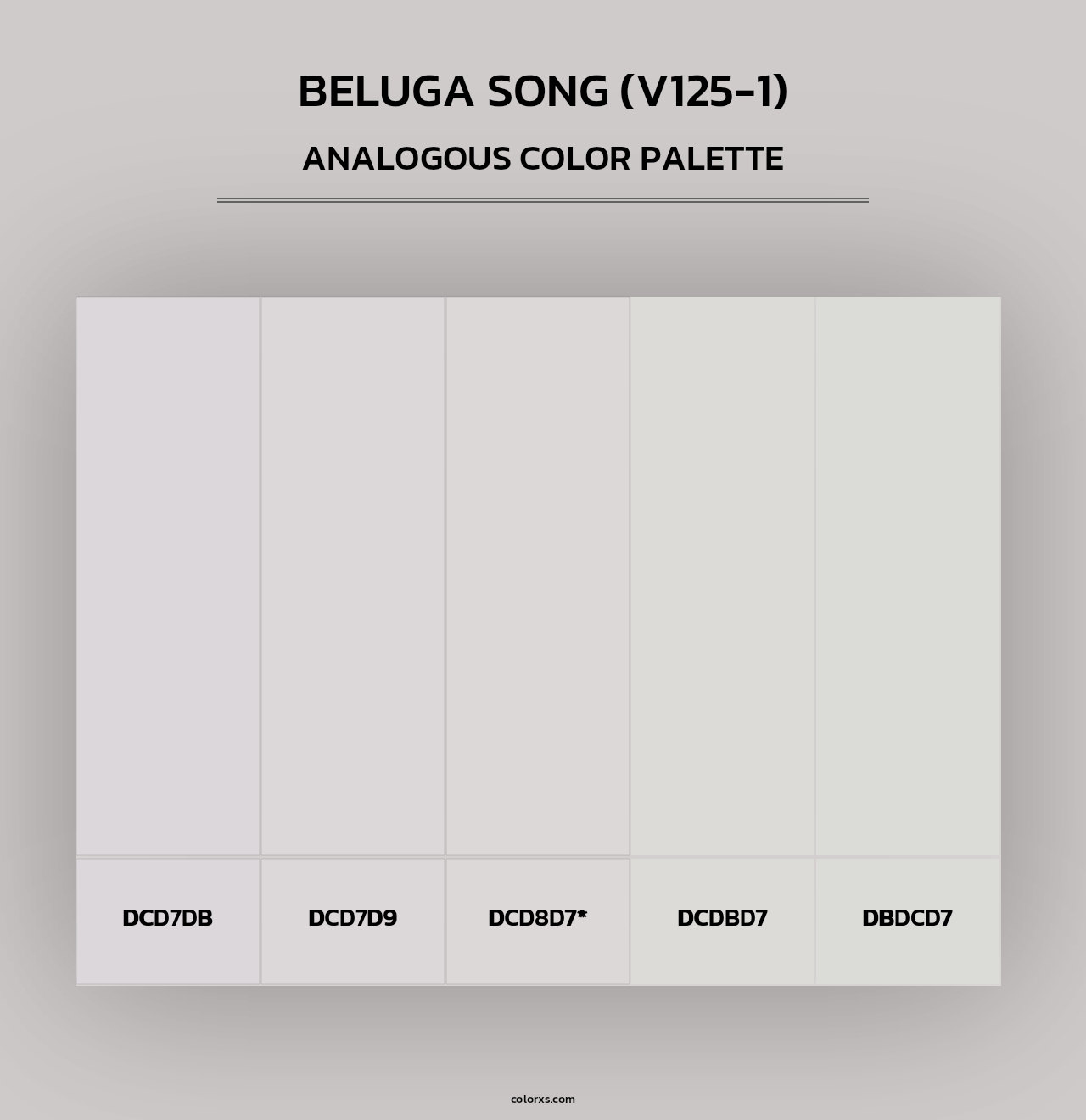 Beluga Song (V125-1) - Analogous Color Palette
