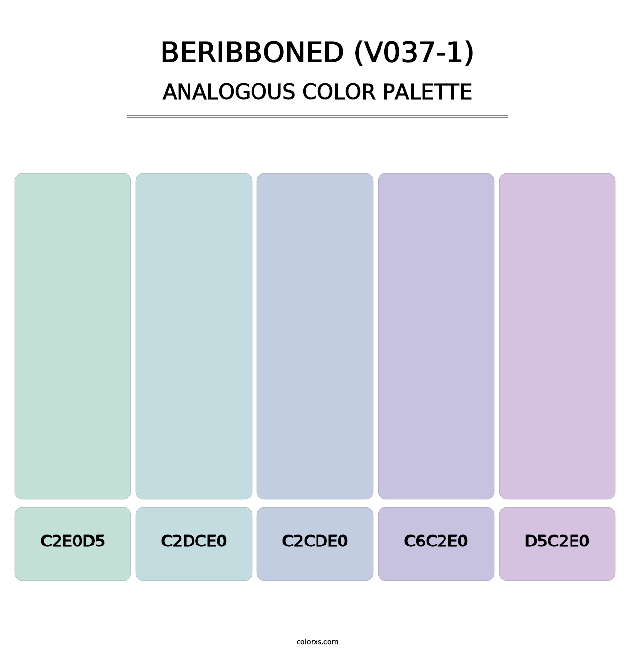 Beribboned (V037-1) - Analogous Color Palette