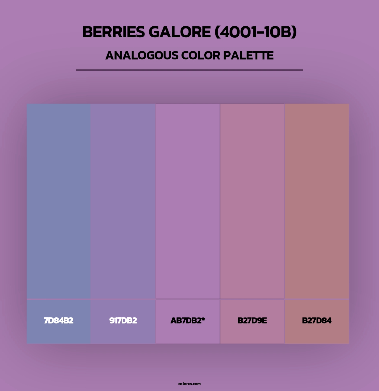 Berries Galore (4001-10B) - Analogous Color Palette