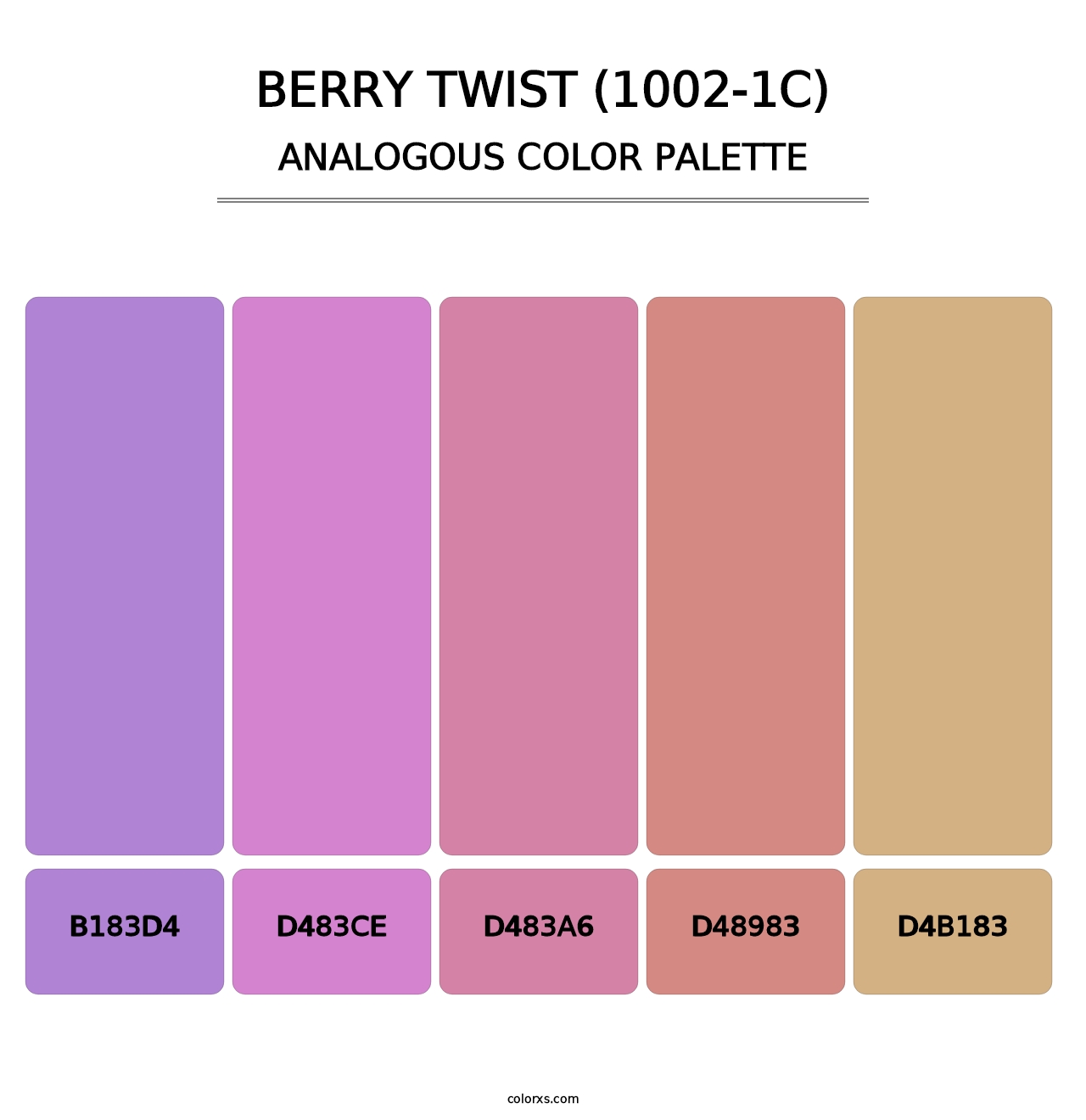 Berry Twist (1002-1C) - Analogous Color Palette