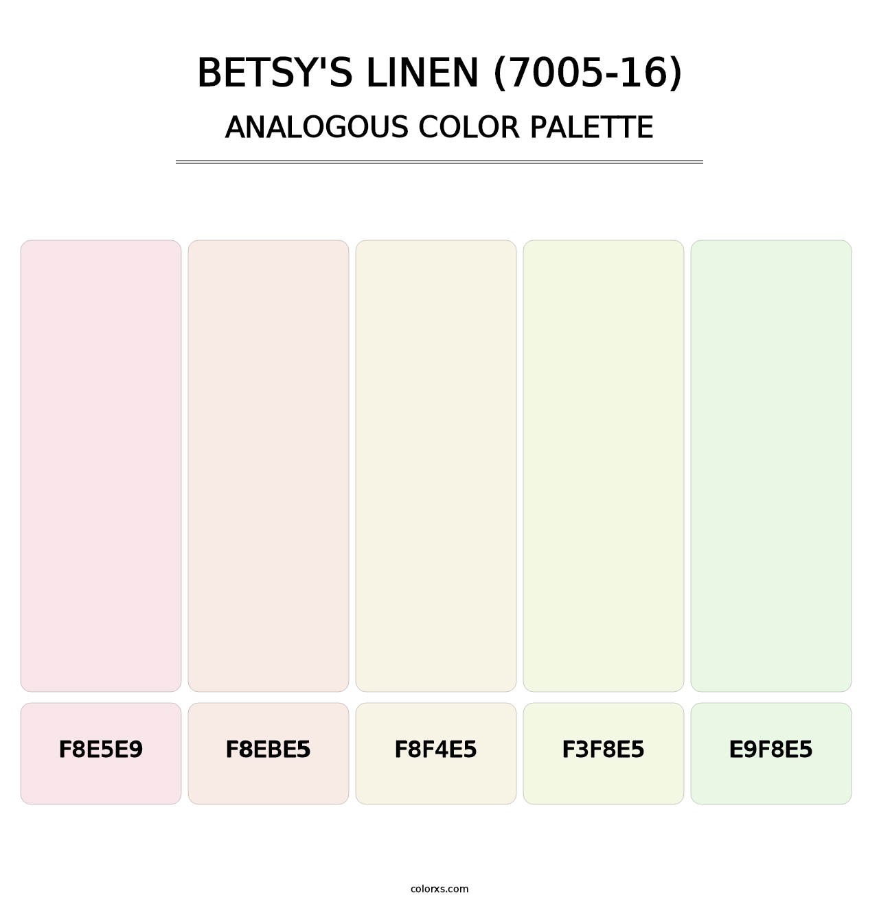 Betsy's Linen (7005-16) - Analogous Color Palette