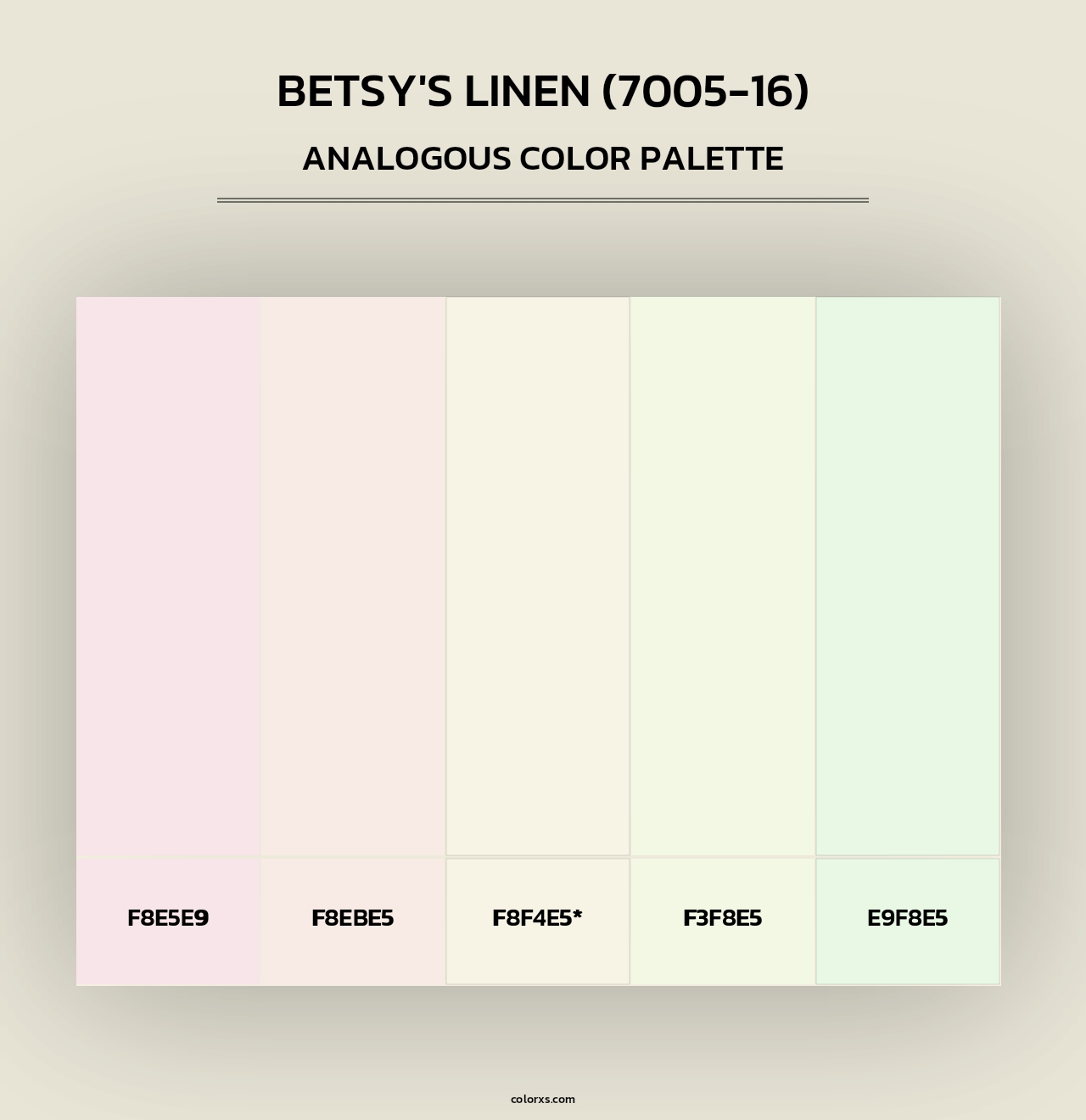 Betsy's Linen (7005-16) - Analogous Color Palette