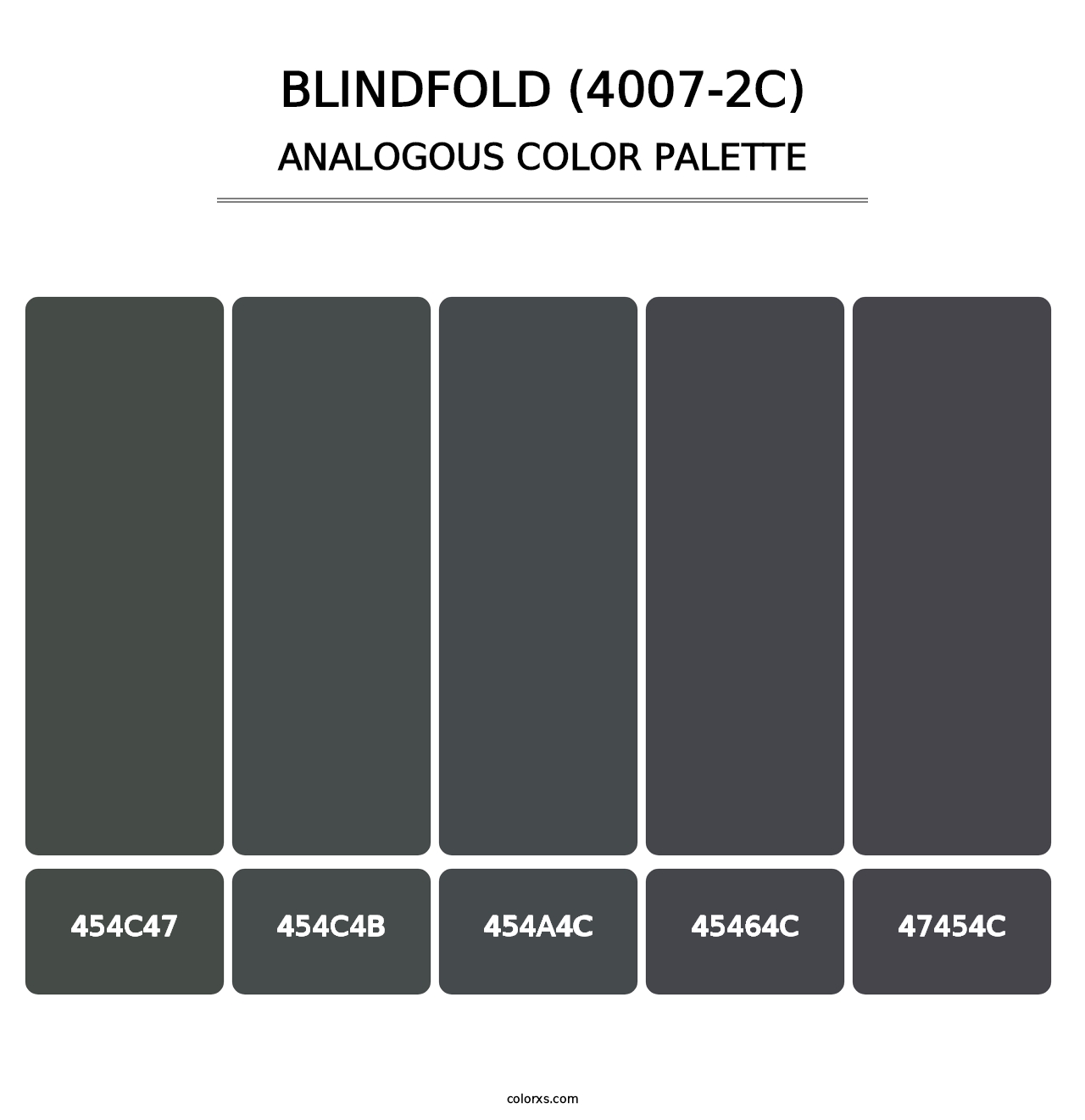 Blindfold (4007-2C) - Analogous Color Palette