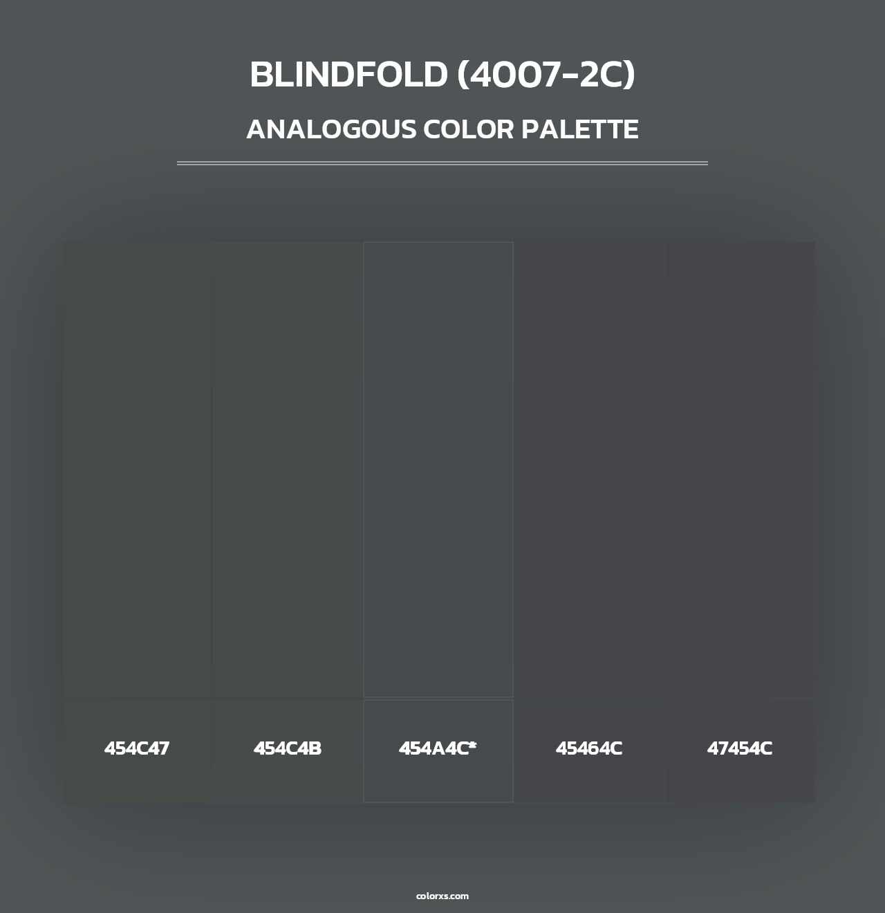 Blindfold (4007-2C) - Analogous Color Palette