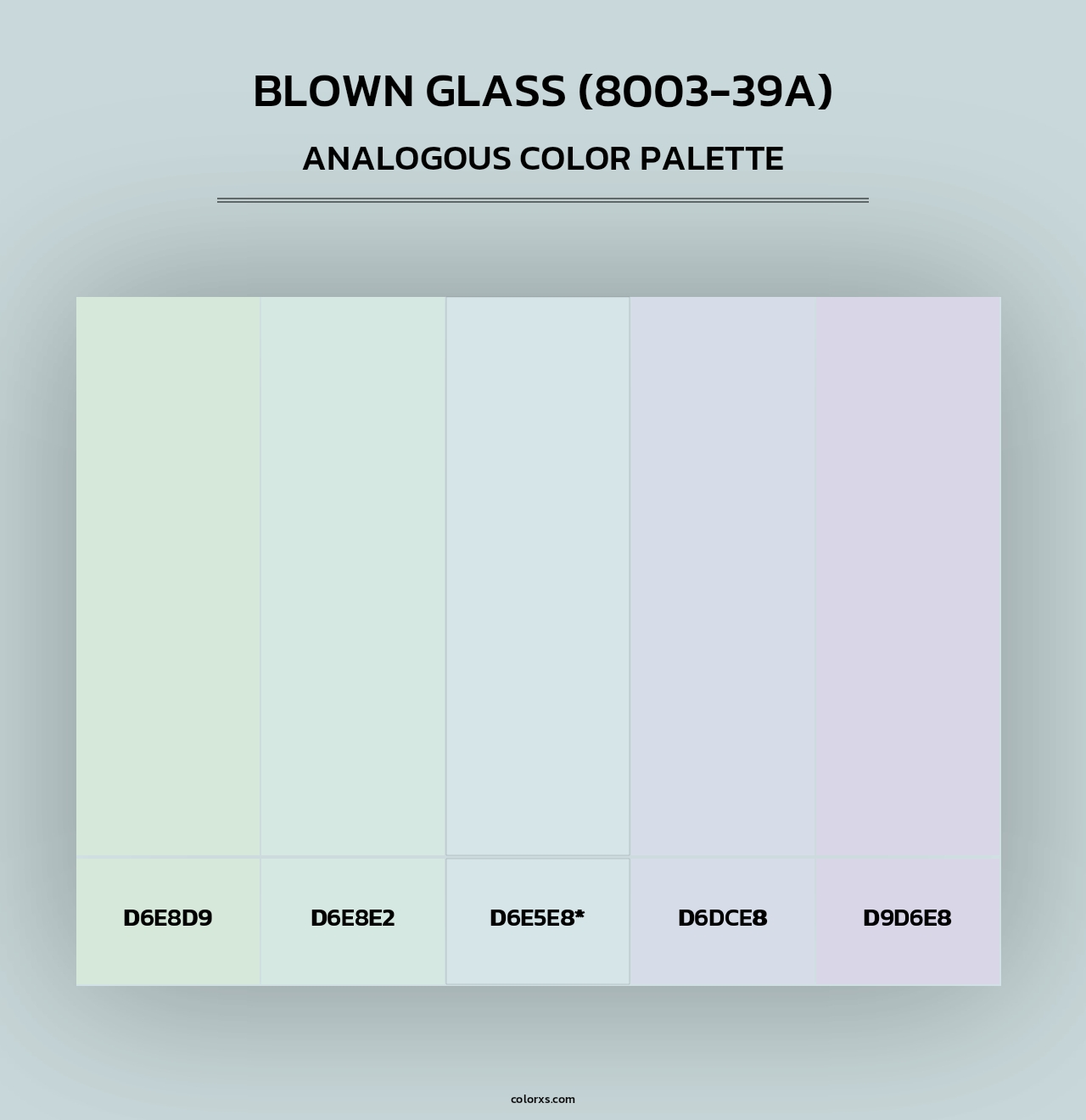 Blown Glass (8003-39A) - Analogous Color Palette