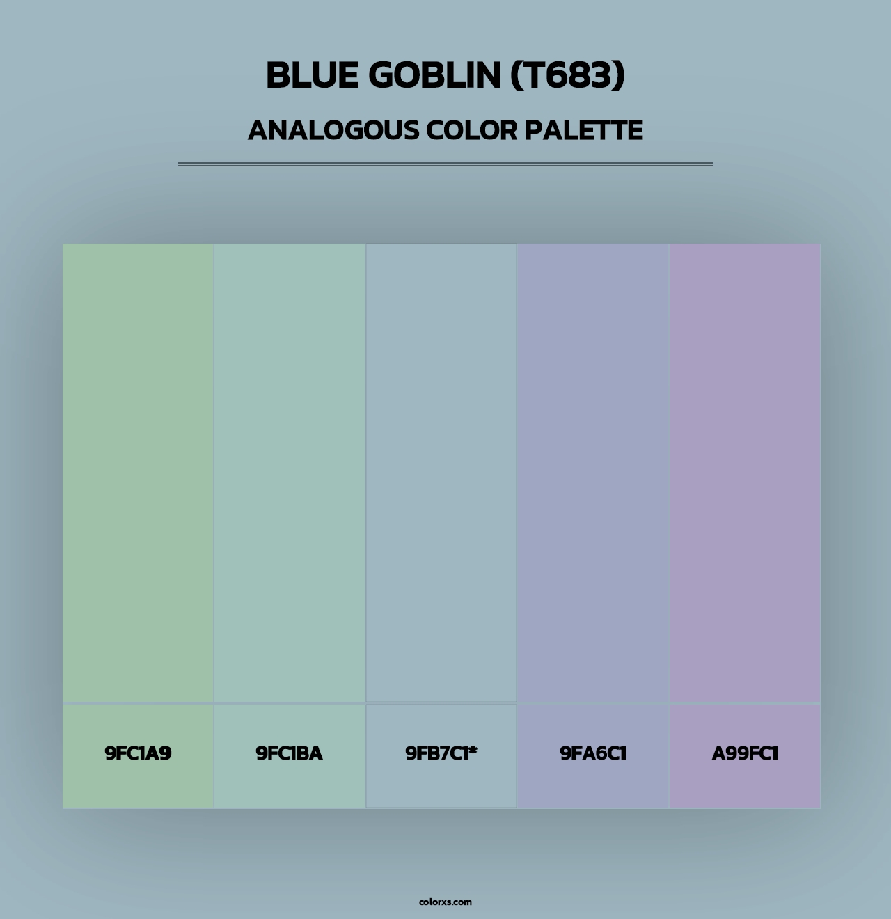 Blue Goblin (T683) - Analogous Color Palette