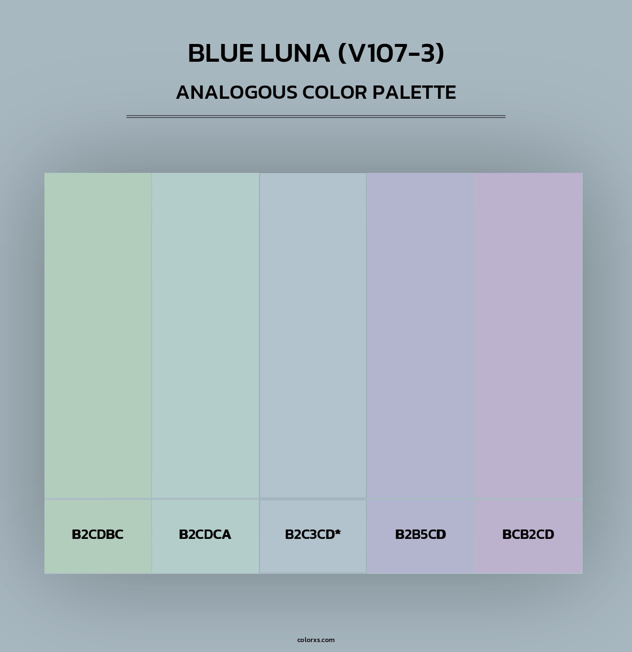 Blue Luna (V107-3) - Analogous Color Palette