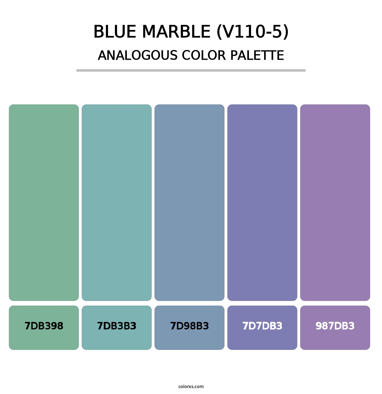 Blue Marble (V110-5) - Analogous Color Palette