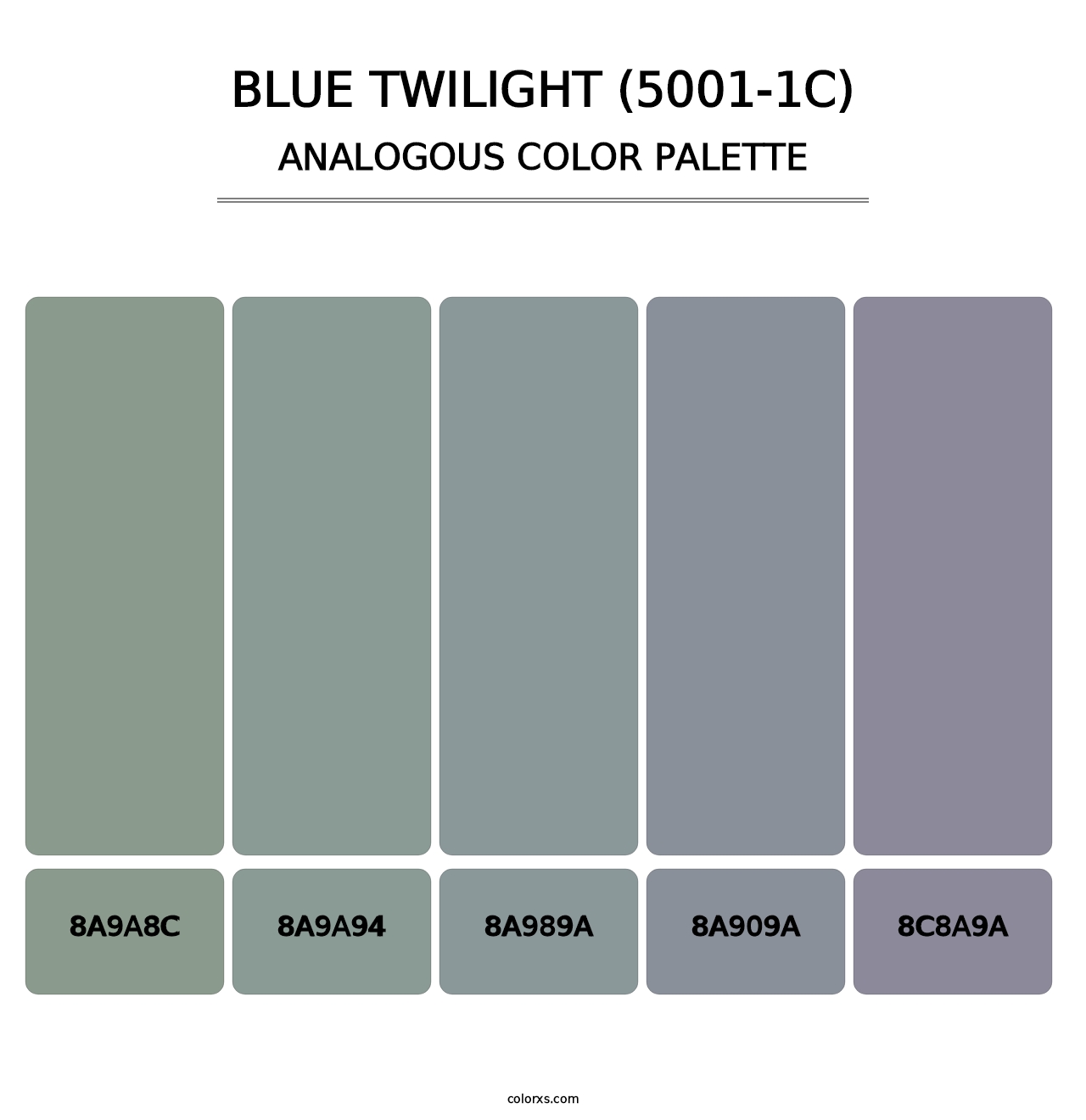 Blue Twilight (5001-1C) - Analogous Color Palette