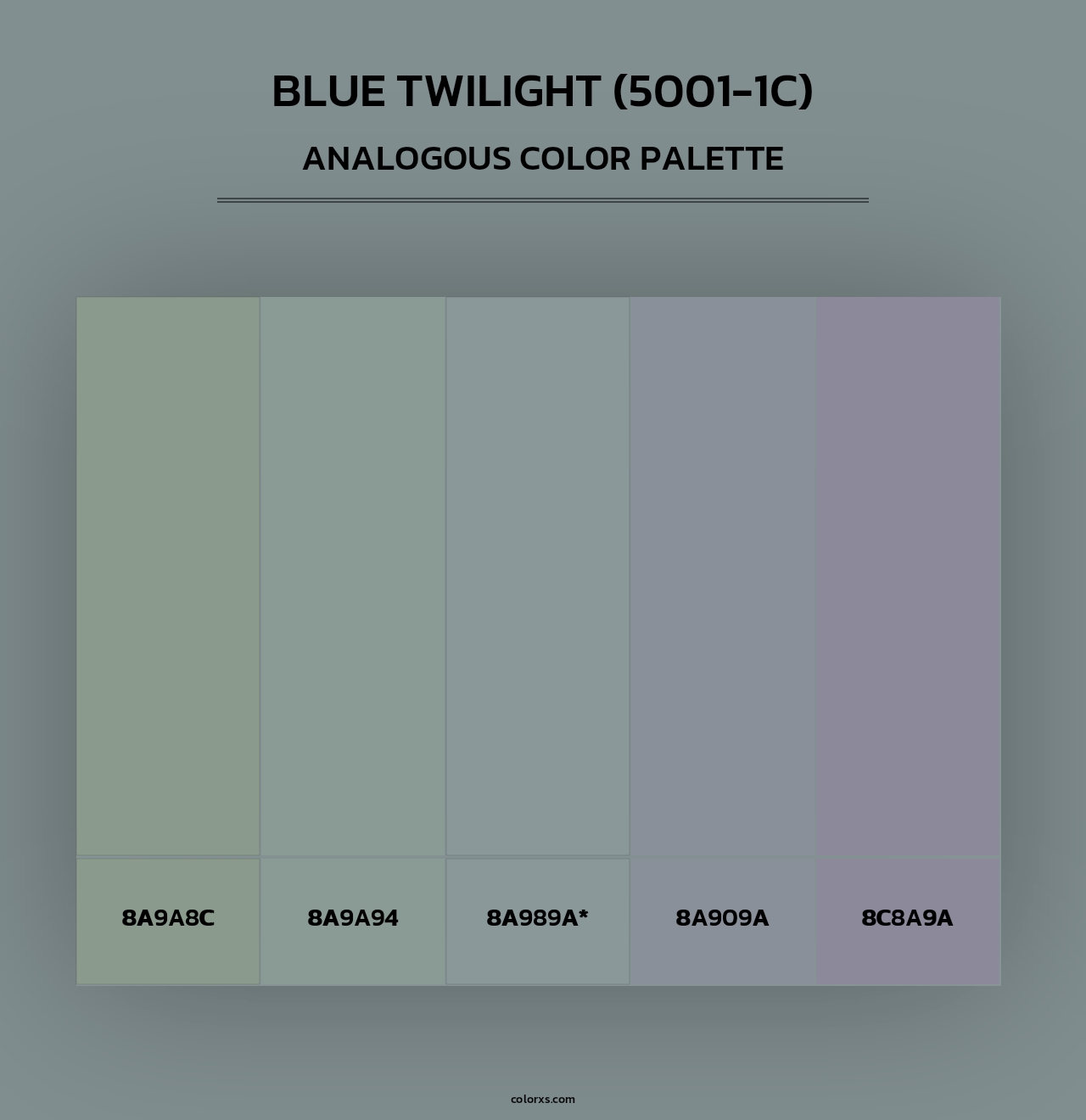 Blue Twilight (5001-1C) - Analogous Color Palette