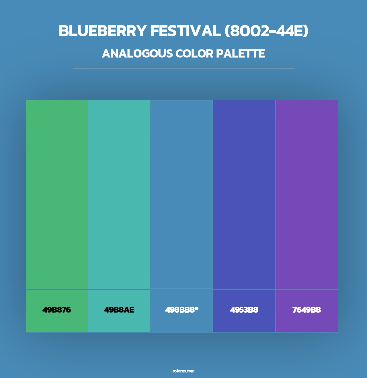 Blueberry Festival (8002-44E) - Analogous Color Palette