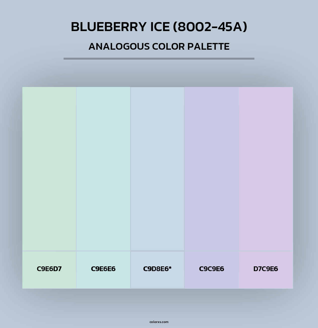 Blueberry Ice (8002-45A) - Analogous Color Palette