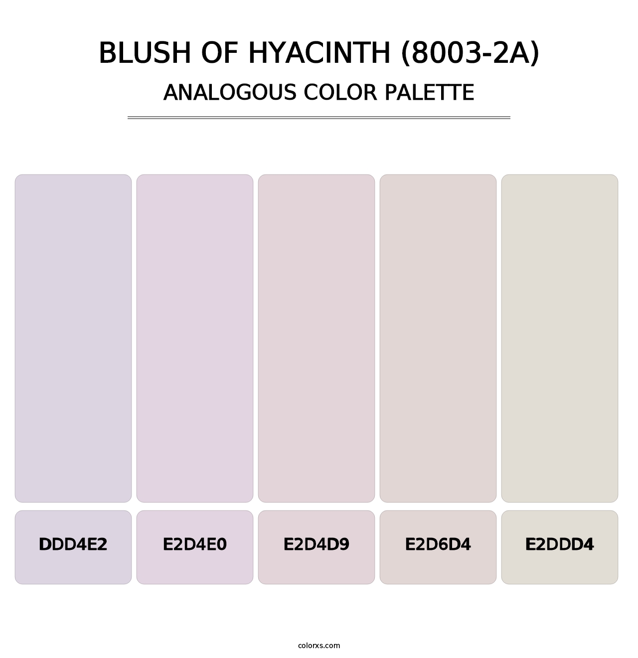 Blush of Hyacinth (8003-2A) - Analogous Color Palette