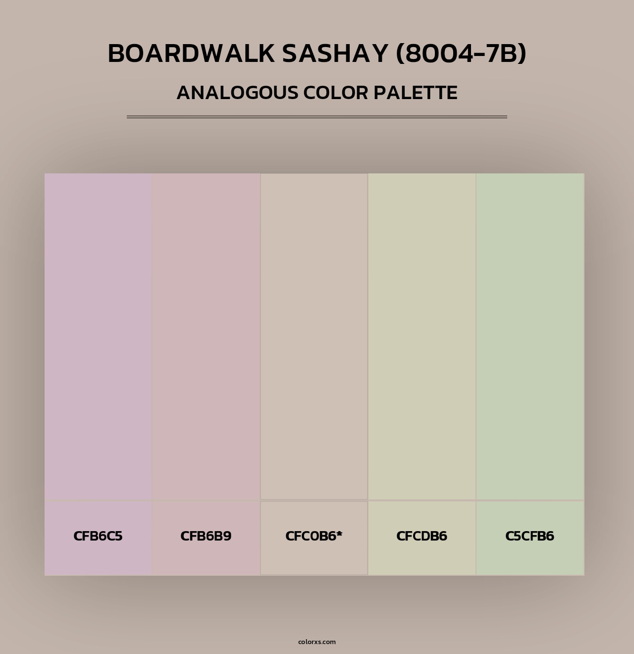 Boardwalk Sashay (8004-7B) - Analogous Color Palette