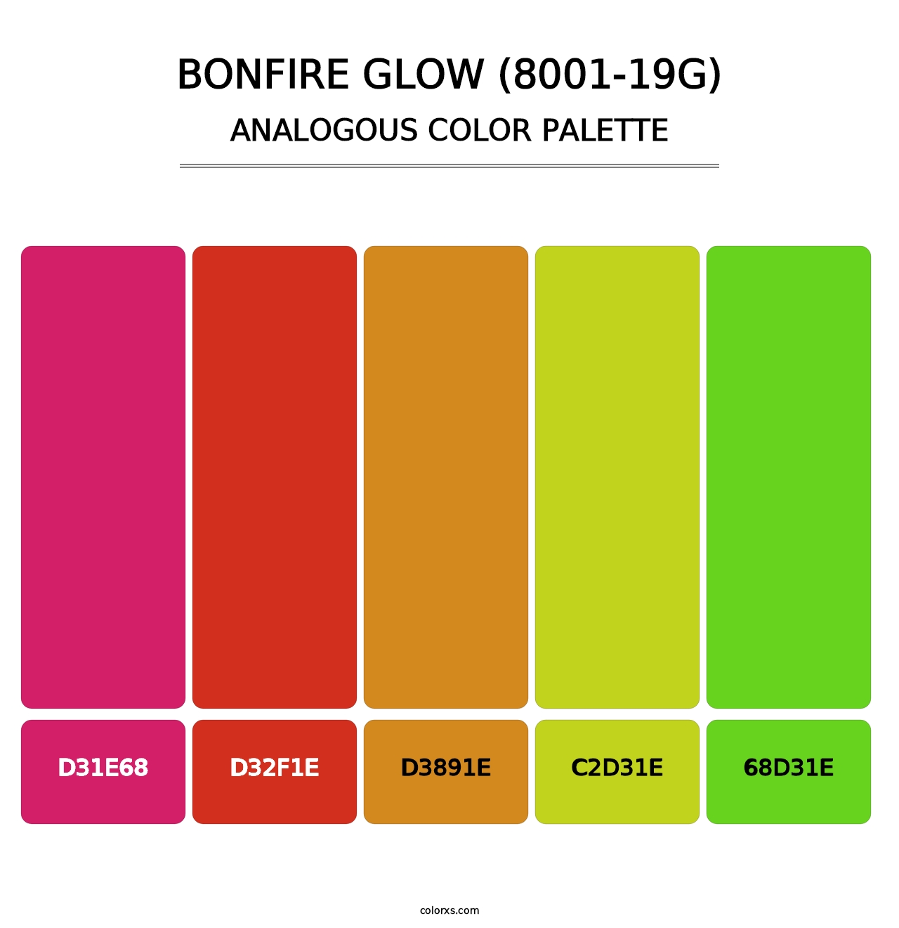 Bonfire Glow (8001-19G) - Analogous Color Palette