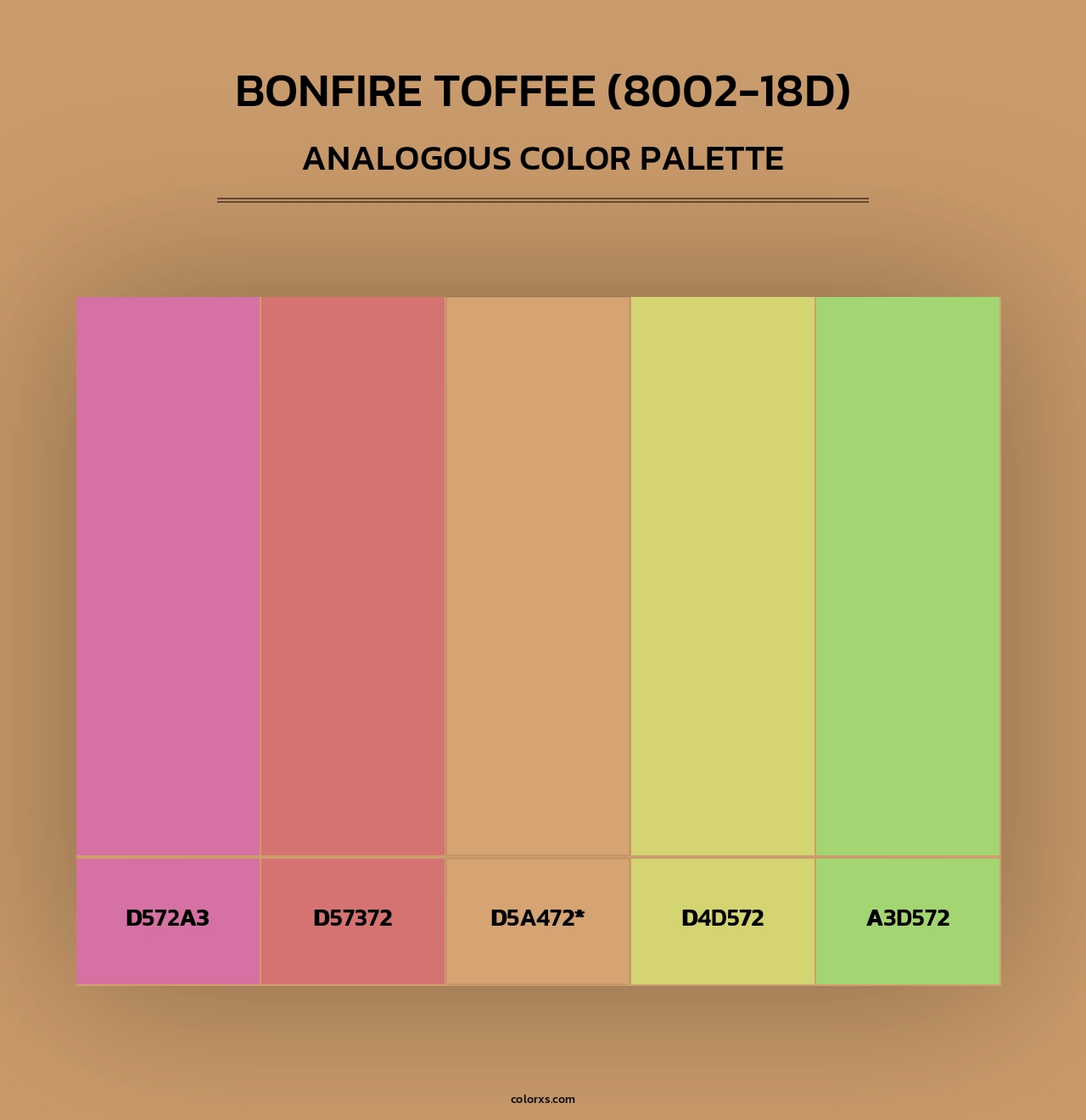 Bonfire Toffee (8002-18D) - Analogous Color Palette
