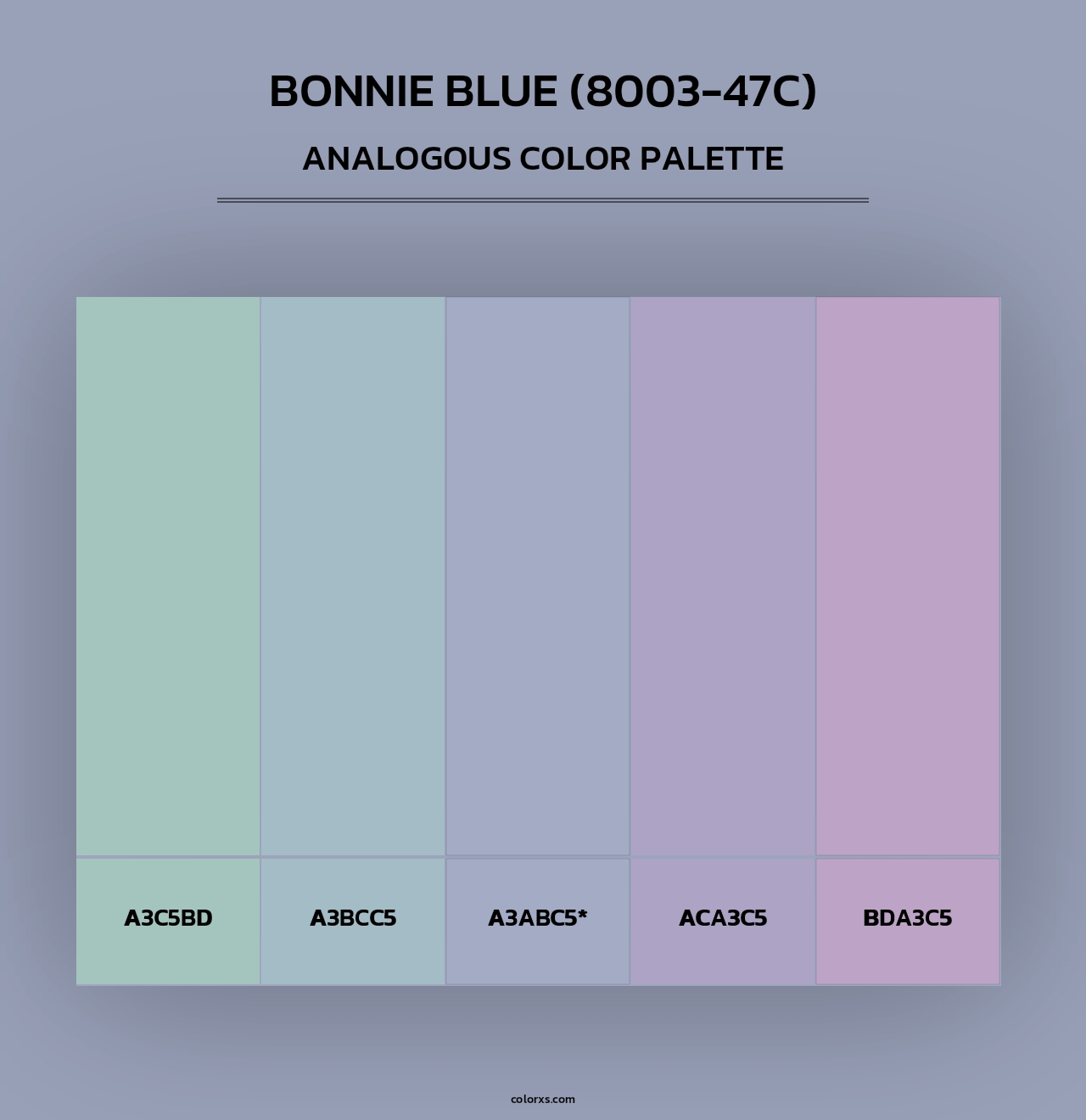 Bonnie Blue (8003-47C) - Analogous Color Palette