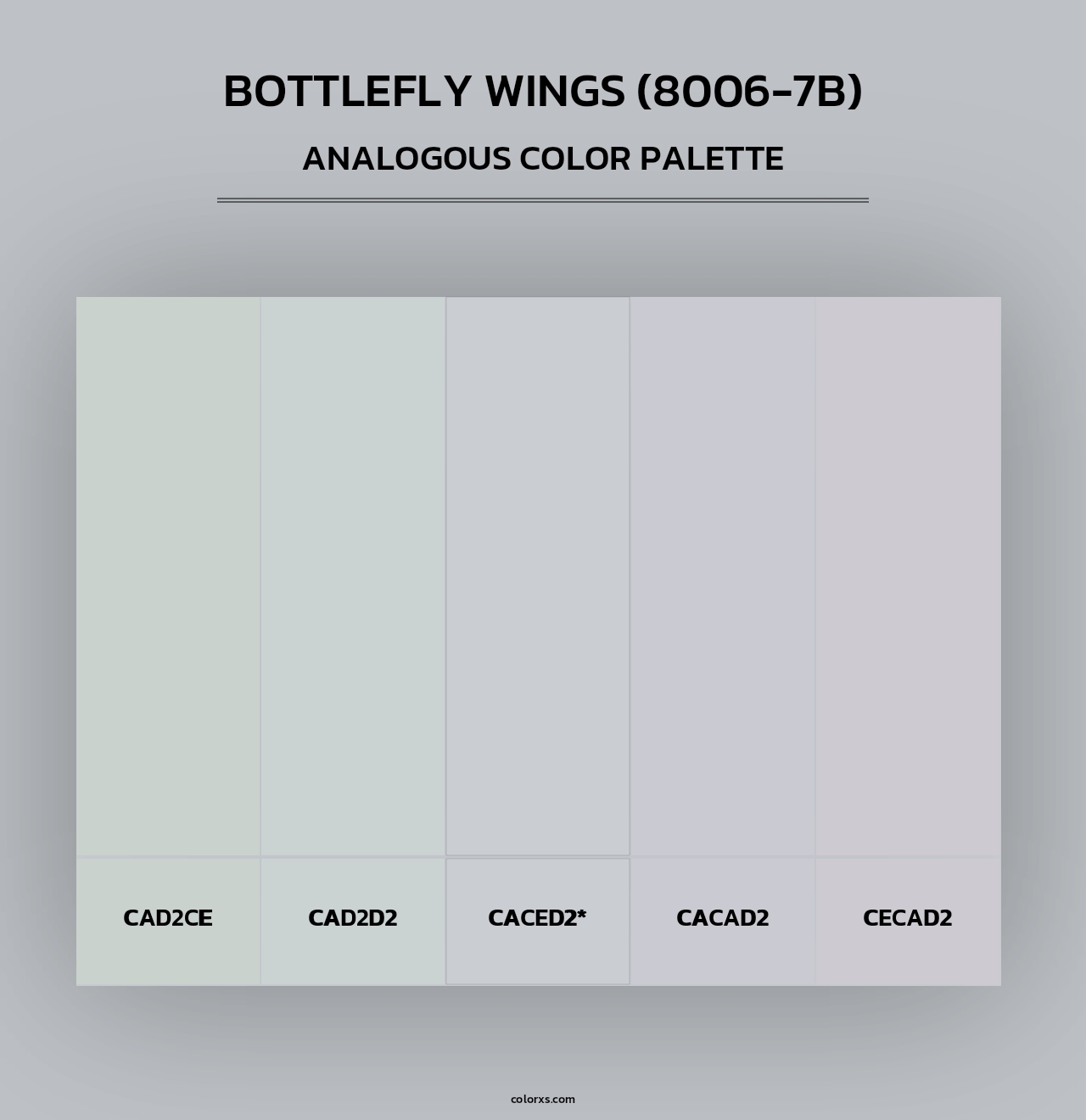 Bottlefly Wings (8006-7B) - Analogous Color Palette
