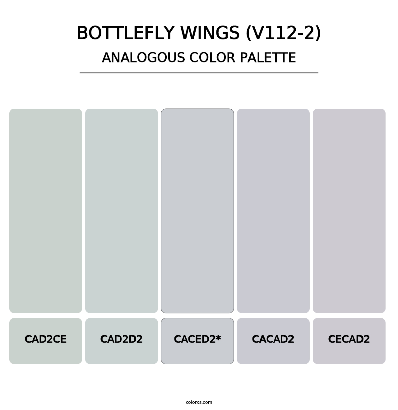Bottlefly Wings (V112-2) - Analogous Color Palette