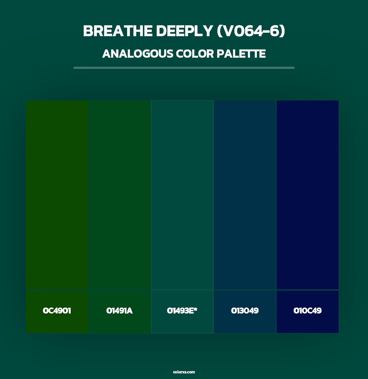 Breathe Deeply (V064-6) - Analogous Color Palette