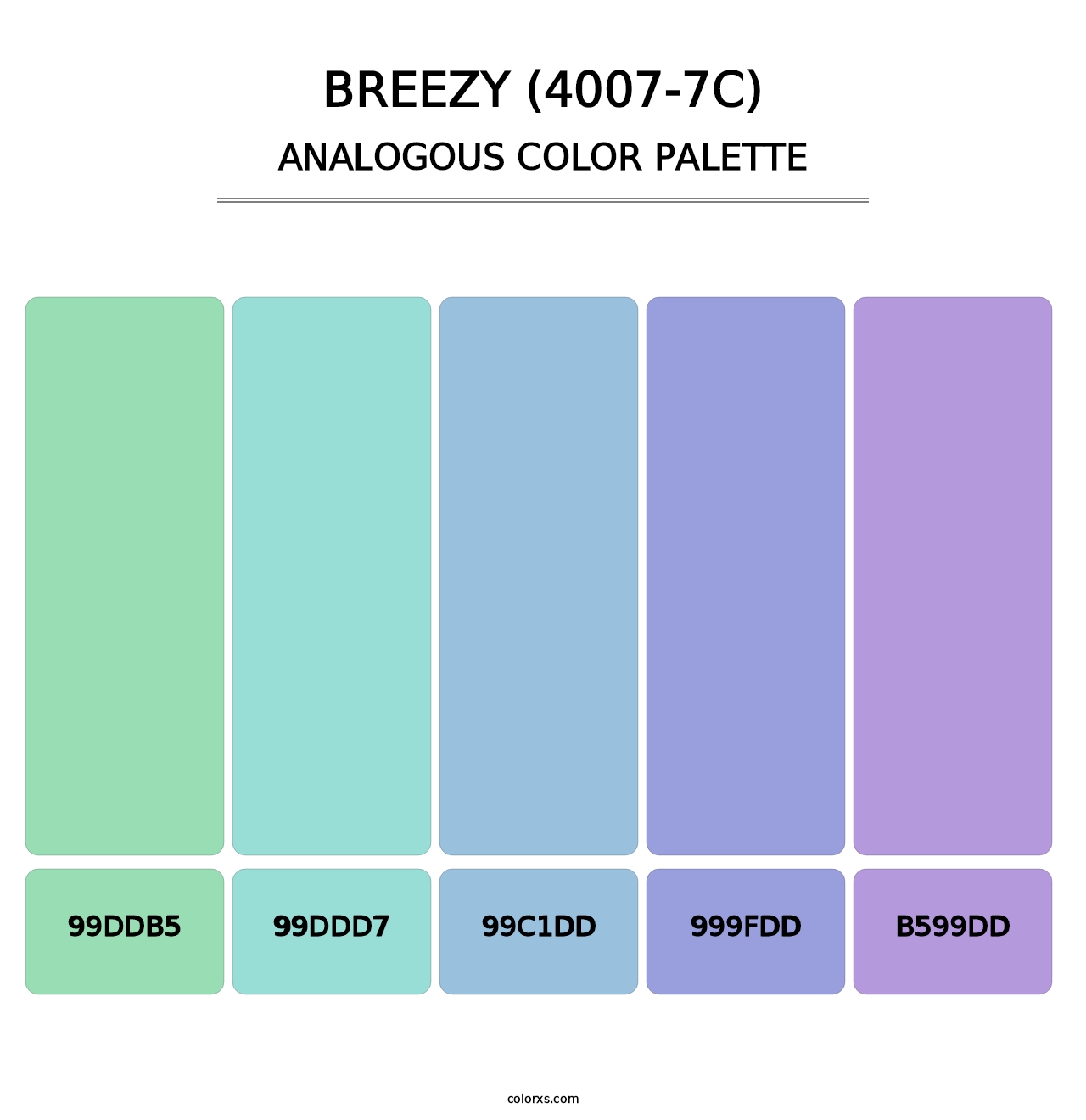 Breezy (4007-7C) - Analogous Color Palette