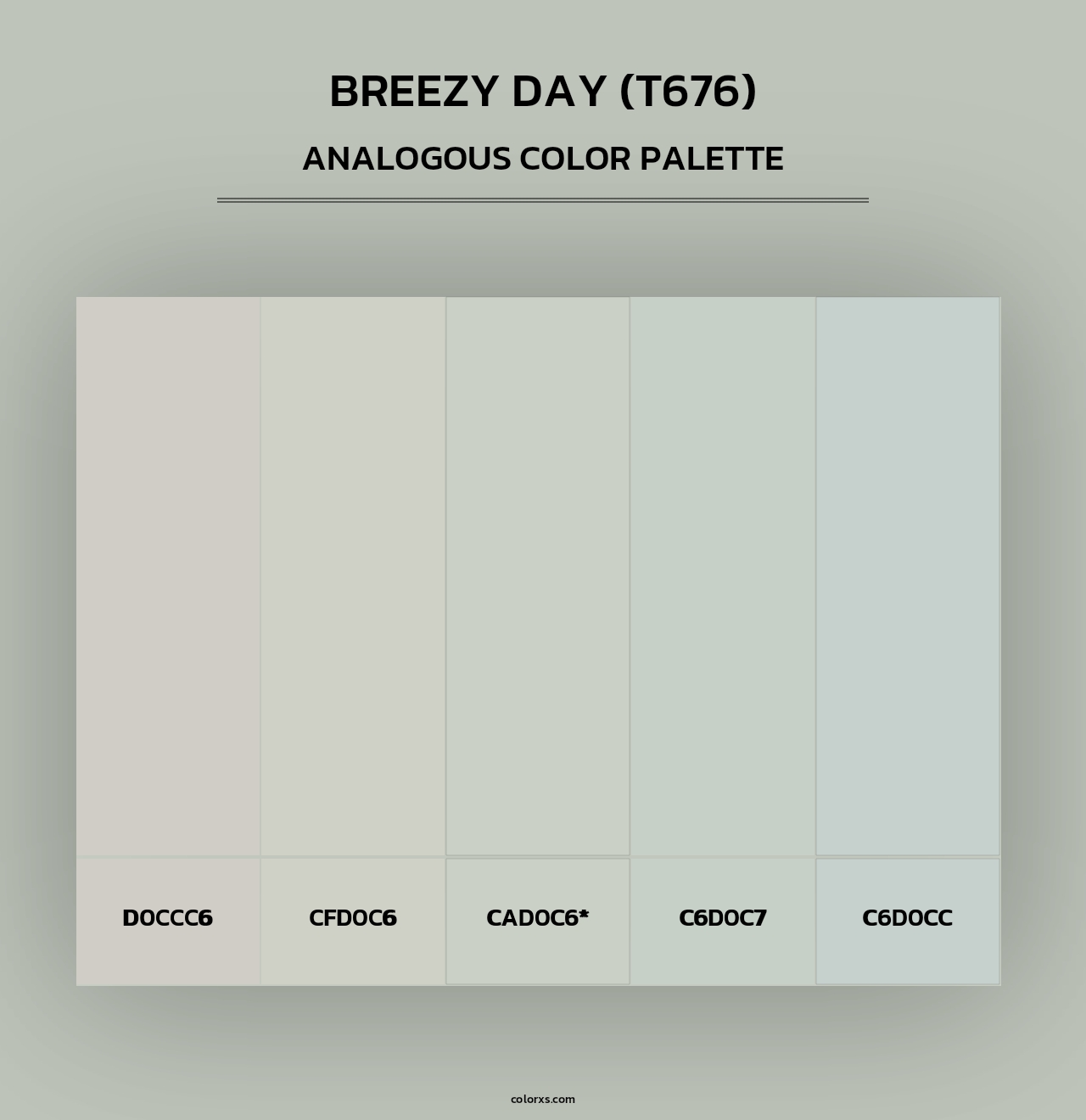 Breezy Day (T676) - Analogous Color Palette