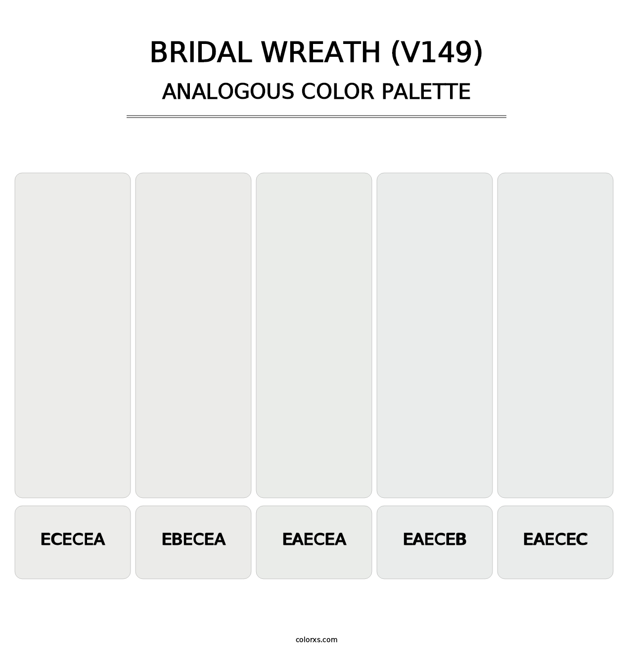 Bridal Wreath (V149) - Analogous Color Palette