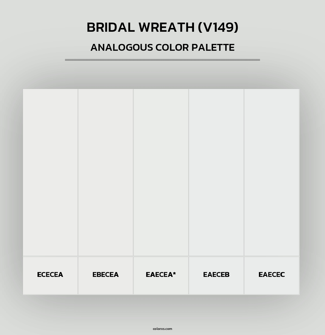 Bridal Wreath (V149) - Analogous Color Palette