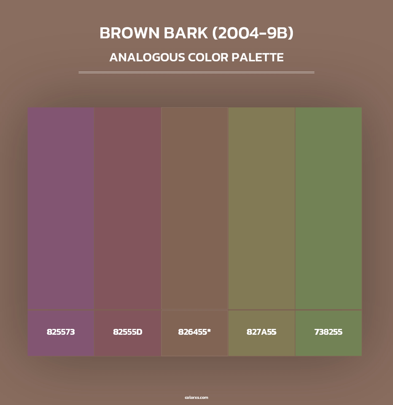 Brown Bark (2004-9B) - Analogous Color Palette