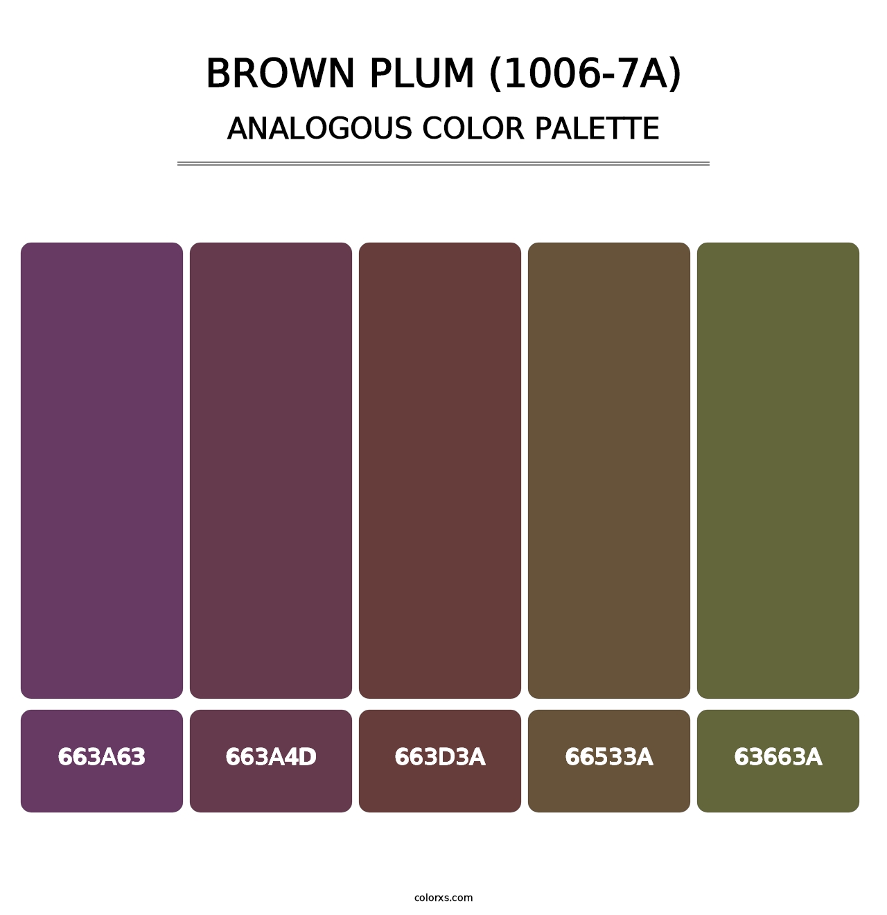 Brown Plum (1006-7A) - Analogous Color Palette