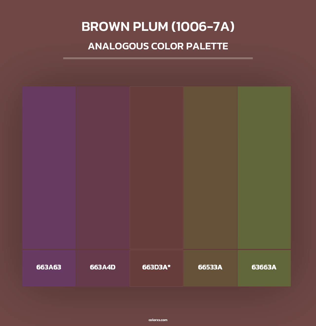 Brown Plum (1006-7A) - Analogous Color Palette
