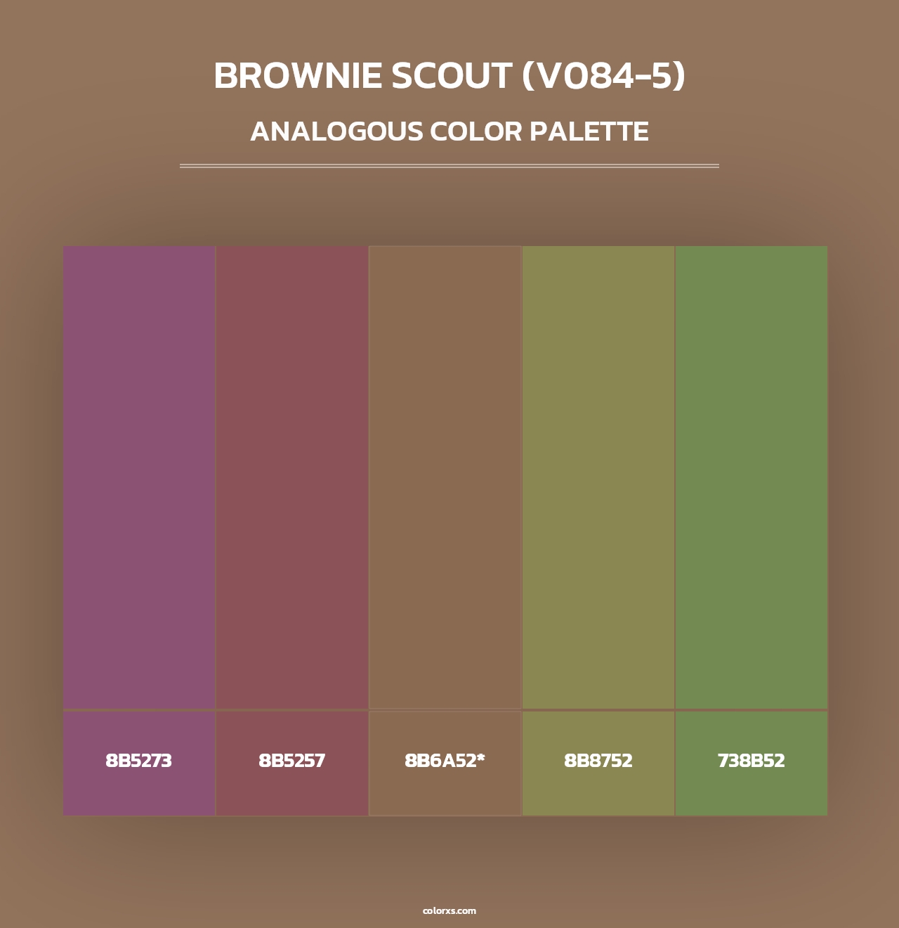 Brownie Scout (V084-5) - Analogous Color Palette