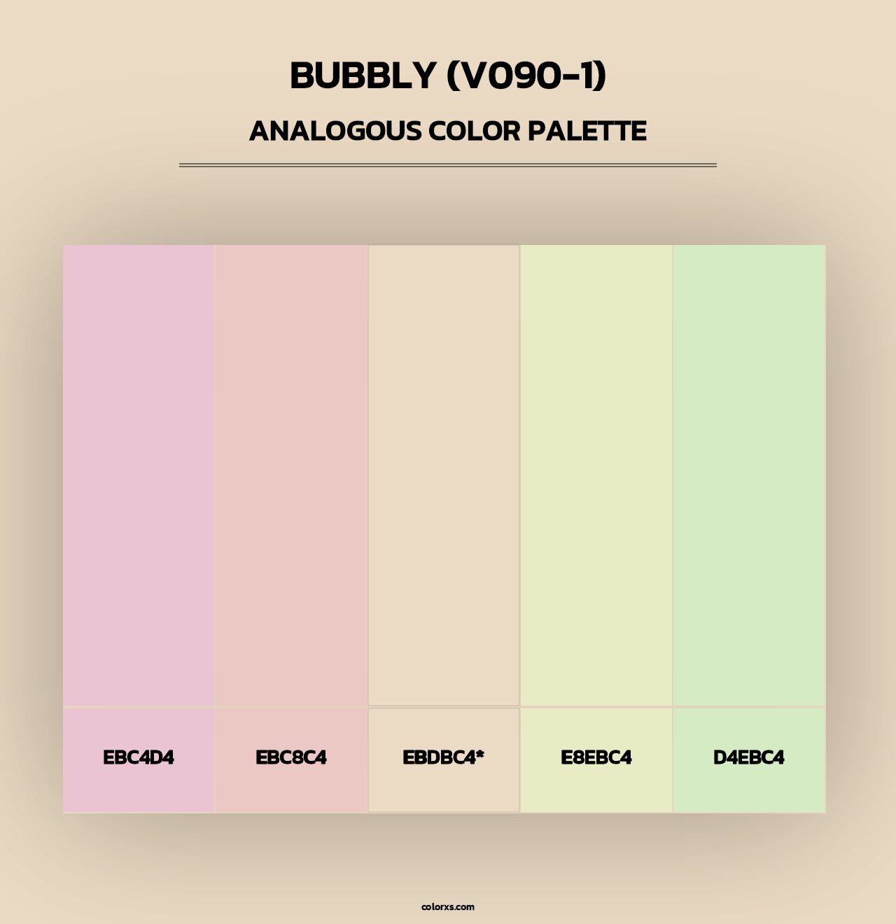 Bubbly (V090-1) - Analogous Color Palette