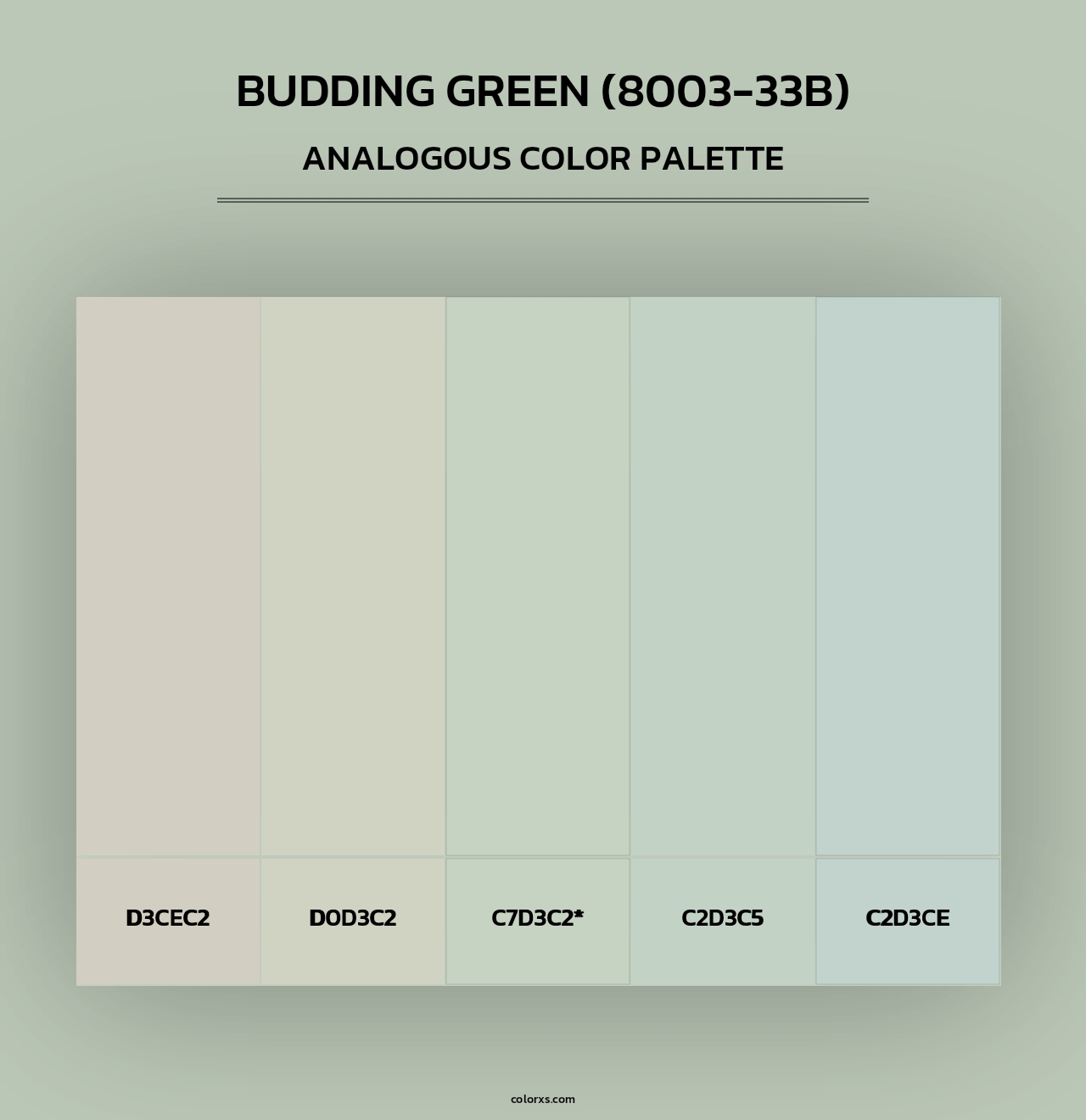 Budding Green (8003-33B) - Analogous Color Palette