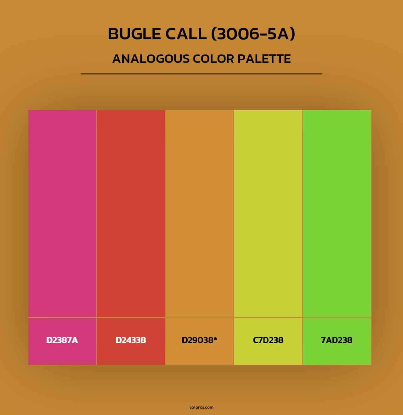 Bugle Call (3006-5A) - Analogous Color Palette
