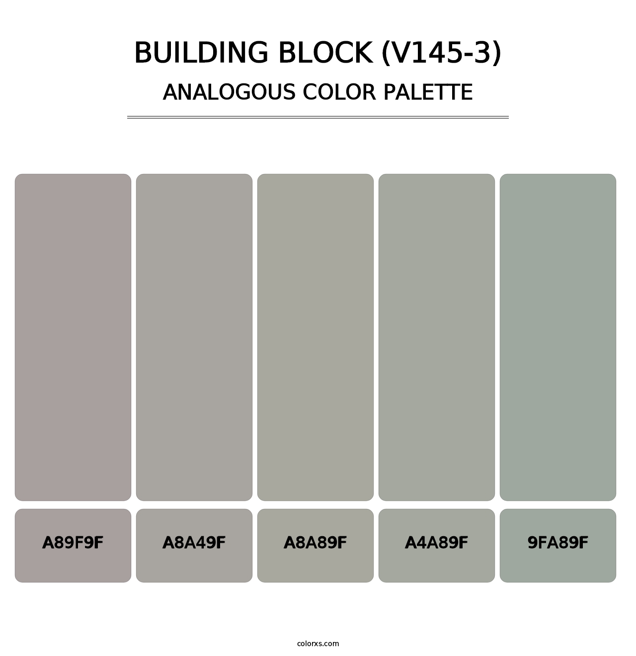 Building Block (V145-3) - Analogous Color Palette