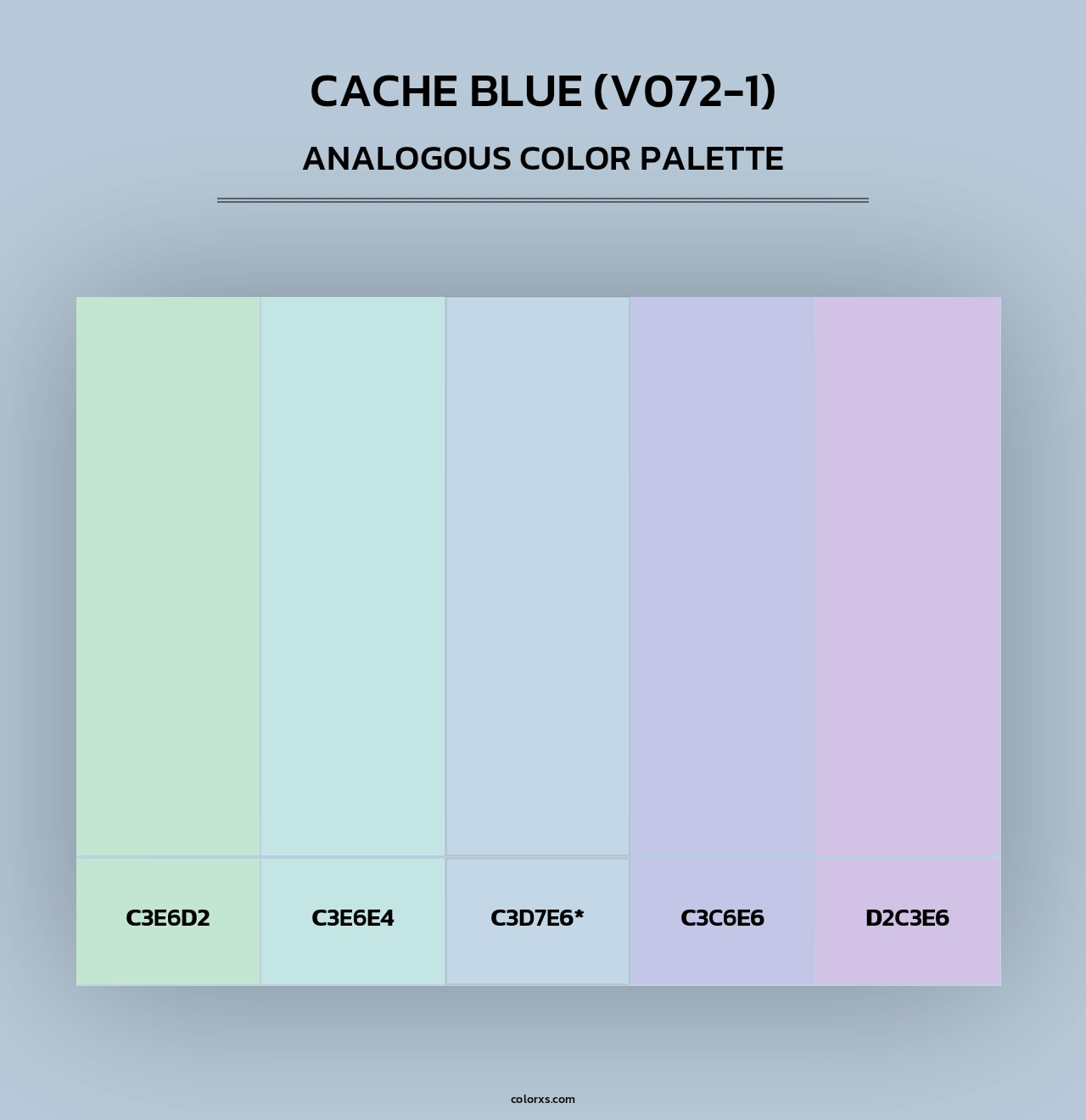 Cache Blue (V072-1) - Analogous Color Palette