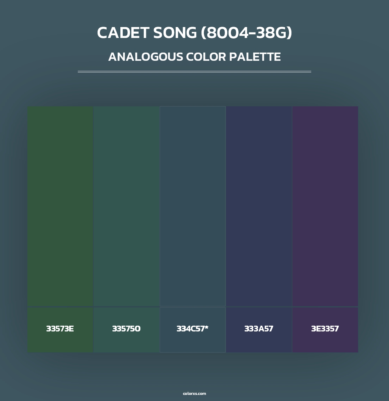 Cadet Song (8004-38G) - Analogous Color Palette