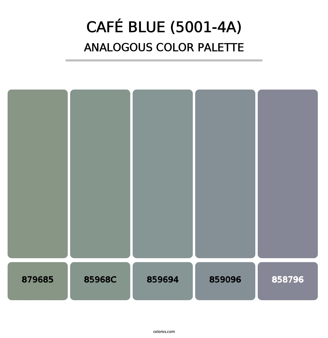 Café Blue (5001-4A) - Analogous Color Palette
