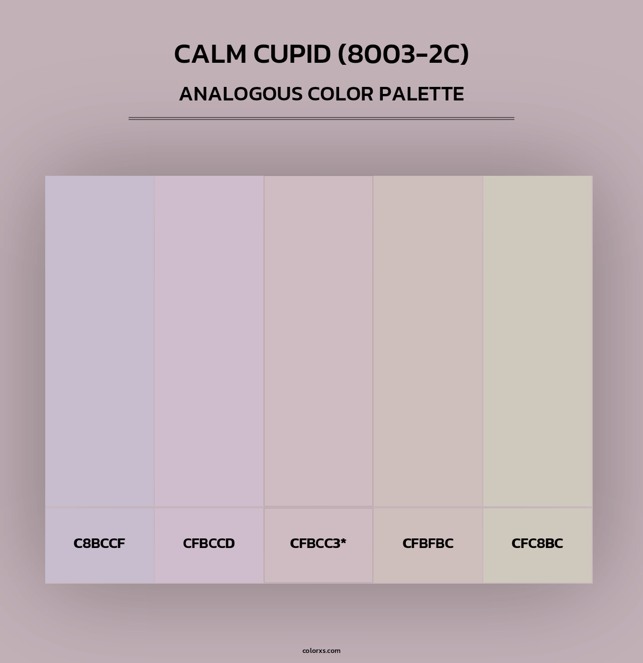Calm Cupid (8003-2C) - Analogous Color Palette