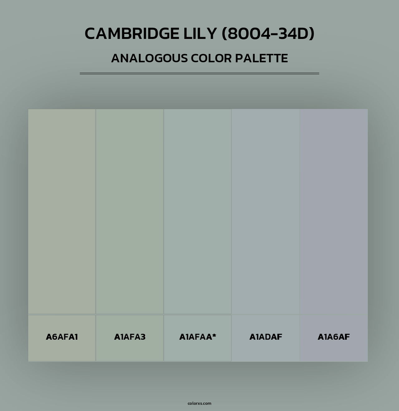 Cambridge Lily (8004-34D) - Analogous Color Palette