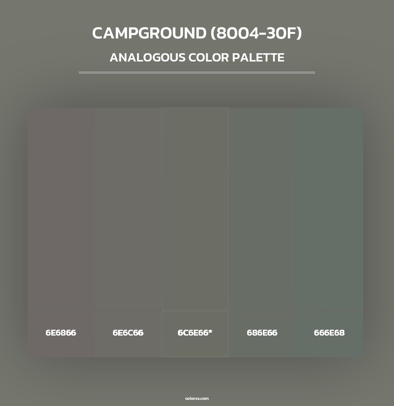 Campground (8004-30F) - Analogous Color Palette