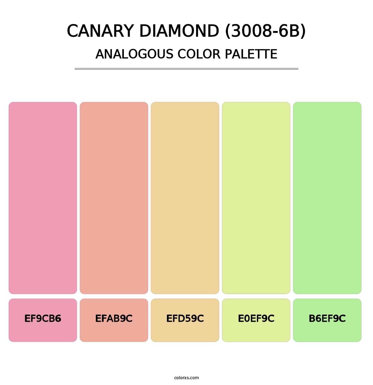 Canary Diamond (3008-6B) - Analogous Color Palette