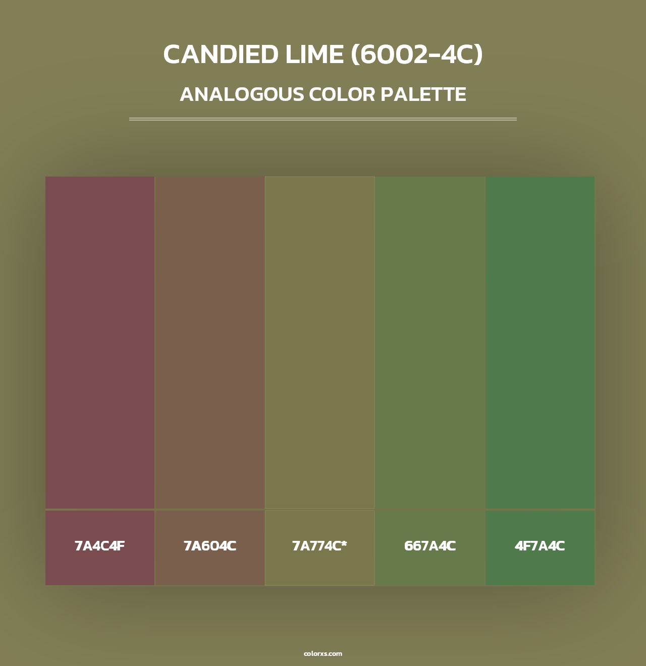 Candied Lime (6002-4C) - Analogous Color Palette