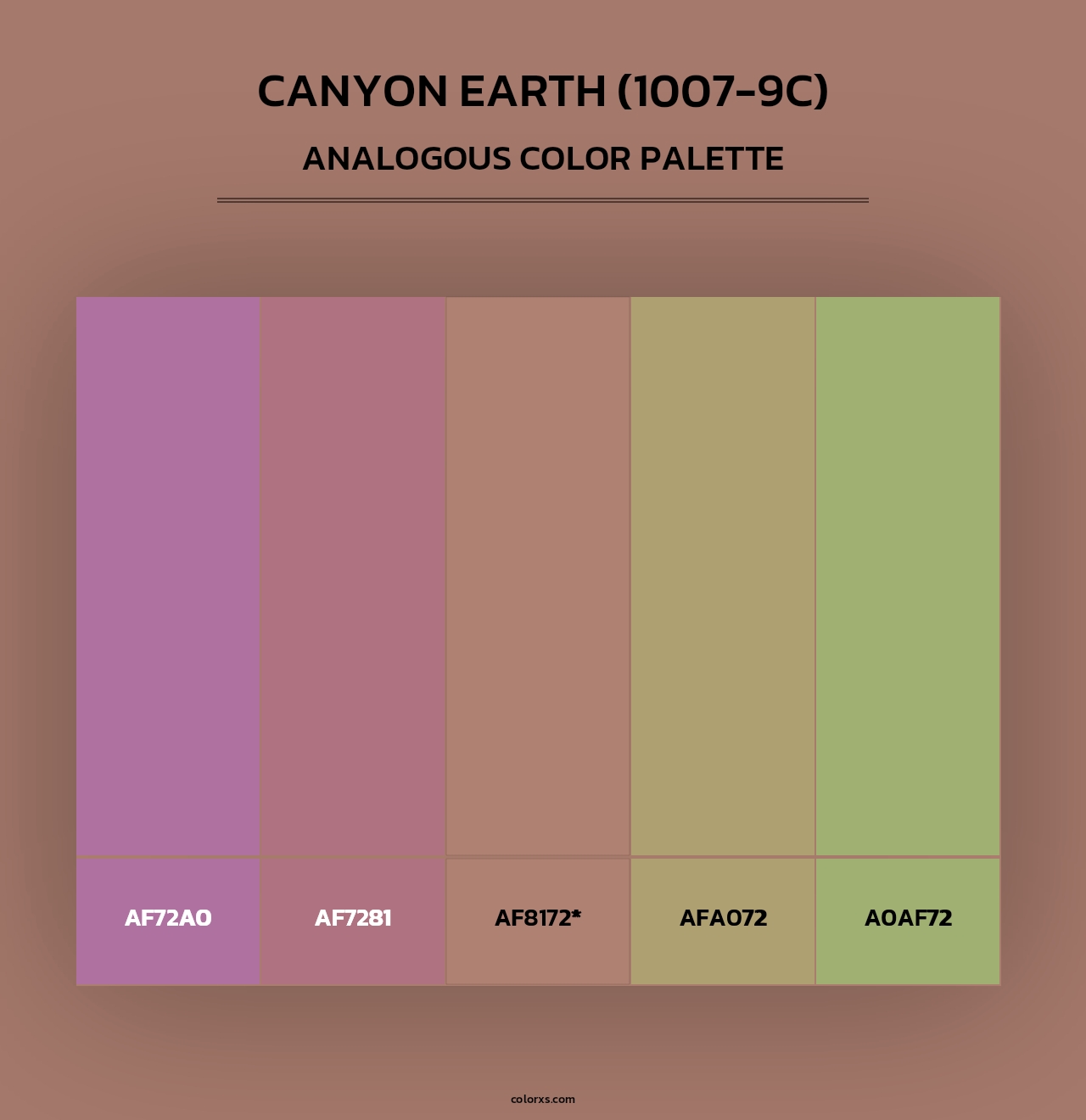 Canyon Earth (1007-9C) - Analogous Color Palette
