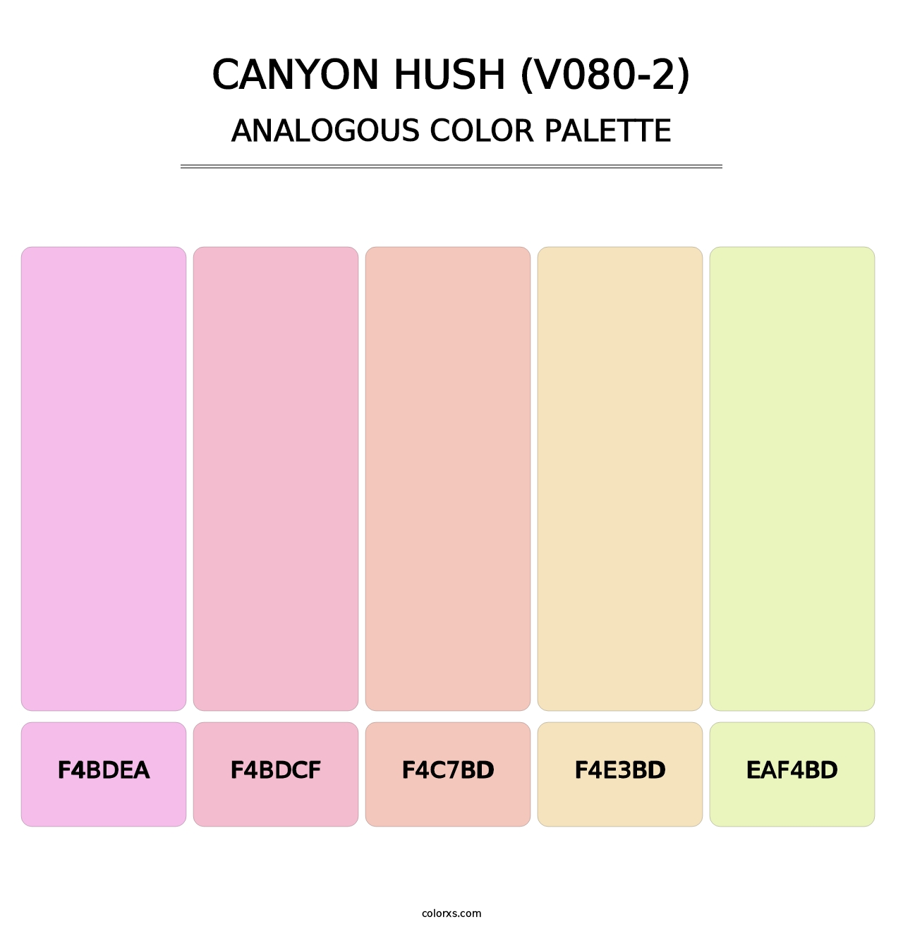 Canyon Hush (V080-2) - Analogous Color Palette