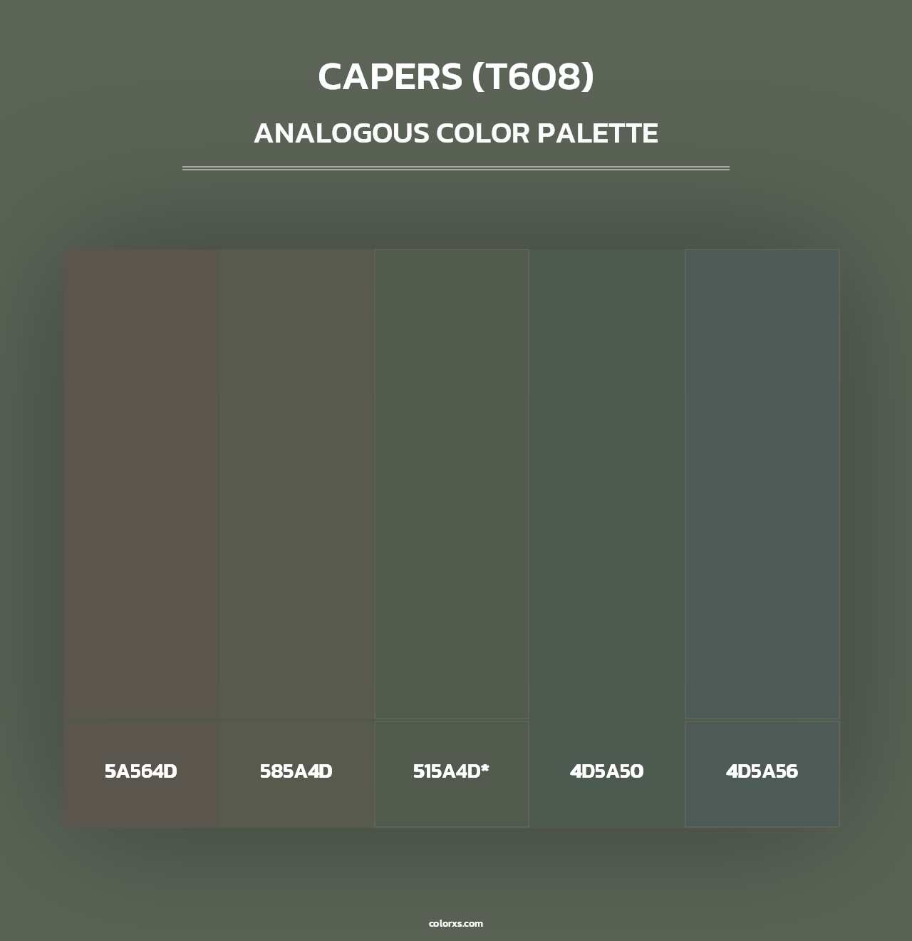 Capers (T608) - Analogous Color Palette