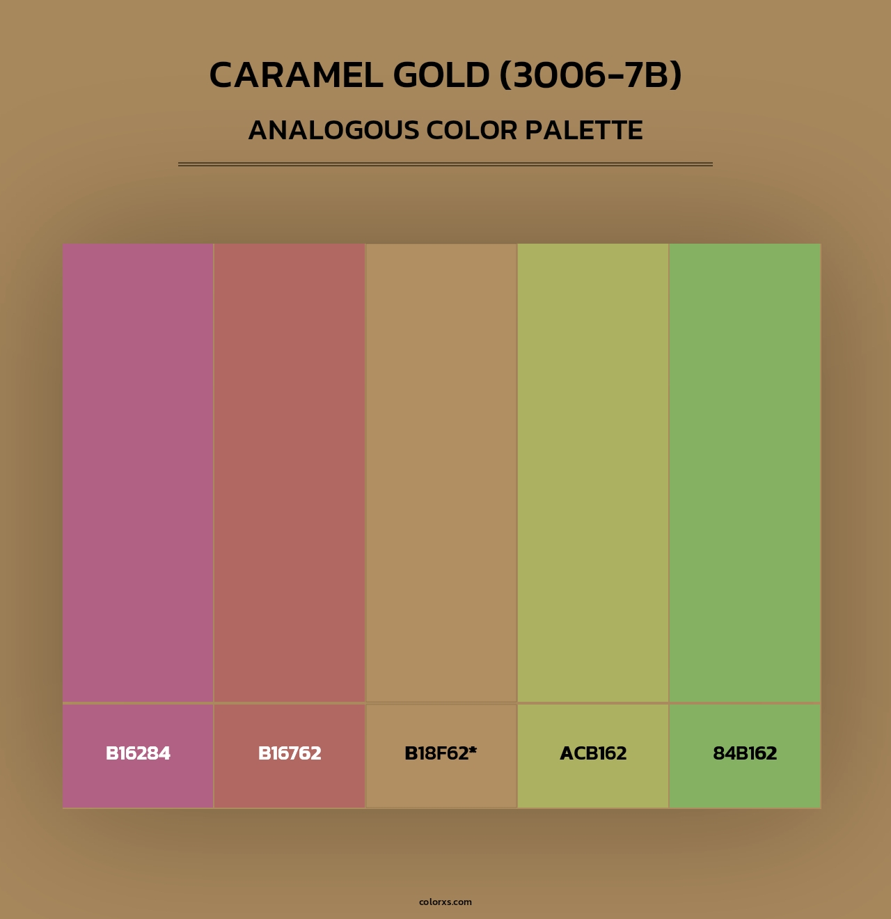 Caramel Gold (3006-7B) - Analogous Color Palette